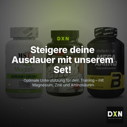 Ausdauer-Set: MST Magnesium + Big Zone Zink + BioTech Mega – Clean Showcase Plus