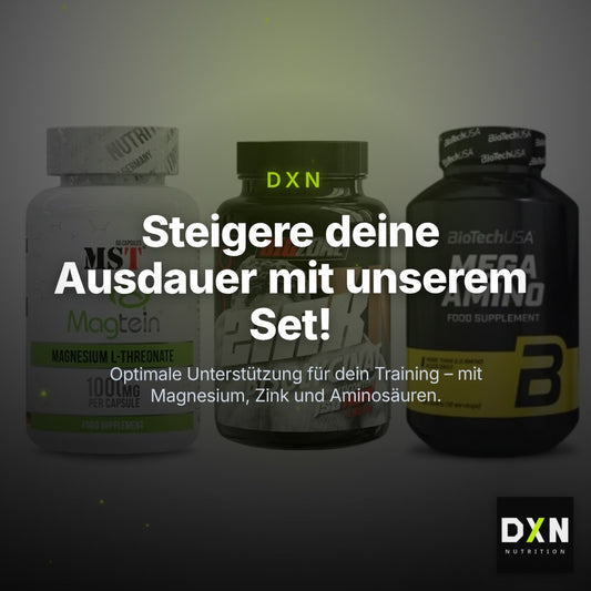 Ausdauer-Set: MST Magnesium + Big Zone Zink + BioTech Mega – Clean Showcase Plus
