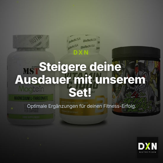 Ausdauer-Set: MST Magnesium + BioTech Vitamin + BPS-Pharma EAA´s – Clean Showcase Plus