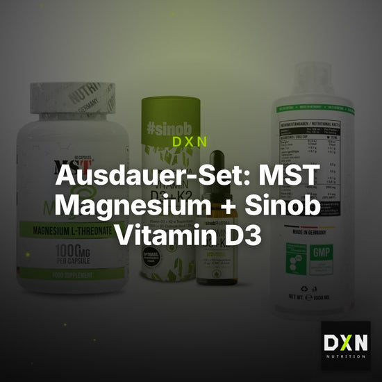 Ausdauer-Set: MST Magnesium + Sinob Vitamin D3 + MST L-Carnitine – Clean Showcase Plus