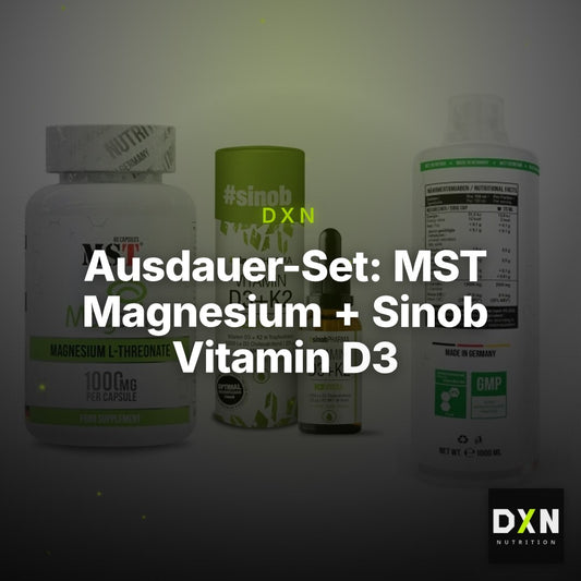 Ausdauer-Set: MST Magnesium + Sinob Vitamin D3 + MST L-Carnitine – Clean Showcase Plus