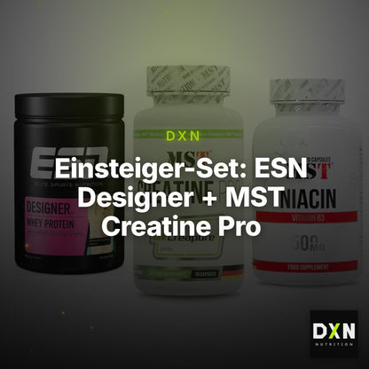 Einsteiger-Set: ESN Designer + MST Creatine Pro + MST Niacin – Clean Showcase Plus