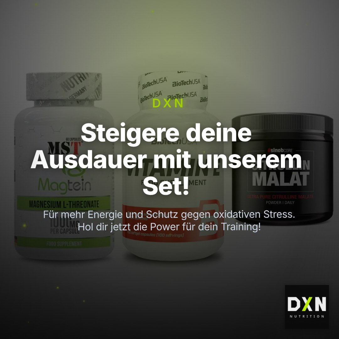 Ausdauer-Set: MST Magnesium + BioTech Vitamin + Sinob Core – Clean Showcase Plus