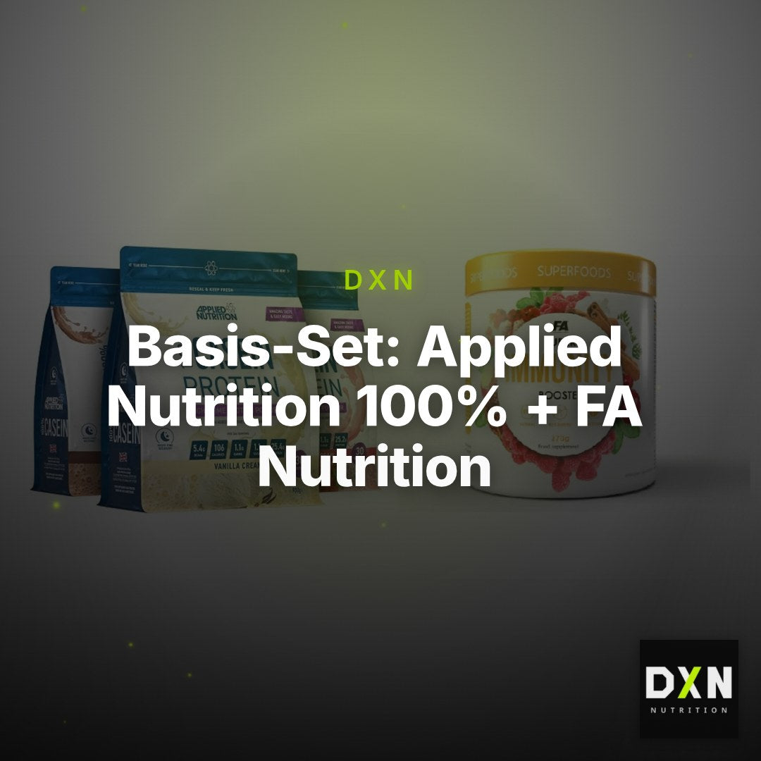Basis-Set: Applied Nutrition 100% + FA Nutrition Wellnes Line – Clean Showcase Plus