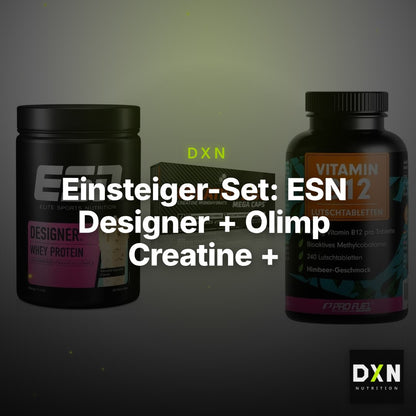 Einsteiger-Set: ESN Designer + Olimp Creatine + ProFuel Vitamin – Clean Showcase Plus