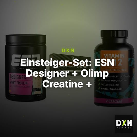 Einsteiger-Set: ESN Designer + Olimp Creatine + ProFuel Vitamin – Clean Showcase Plus