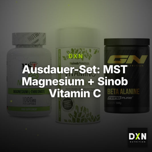 Ausdauer-Set: MST Magnesium + Sinob Vitamin C + GN Nano Beta – Clean Showcase Plus