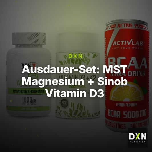 Ausdauer-Set: MST Magnesium + Sinob Vitamin D3 + Activlab BCAA – Clean Showcase Plus