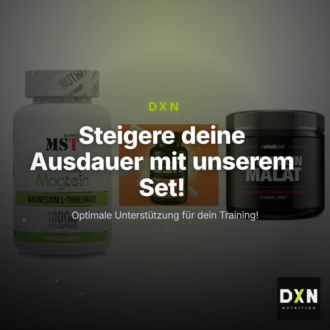 Ausdauer-Set: MST Magnesium + ESN Zinc + Sinob Core – Clean Showcase Plus