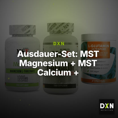 Ausdauer-Set: MST Magnesium + MST Calcium + ProFuel Glutamin – Clean Showcase Plus