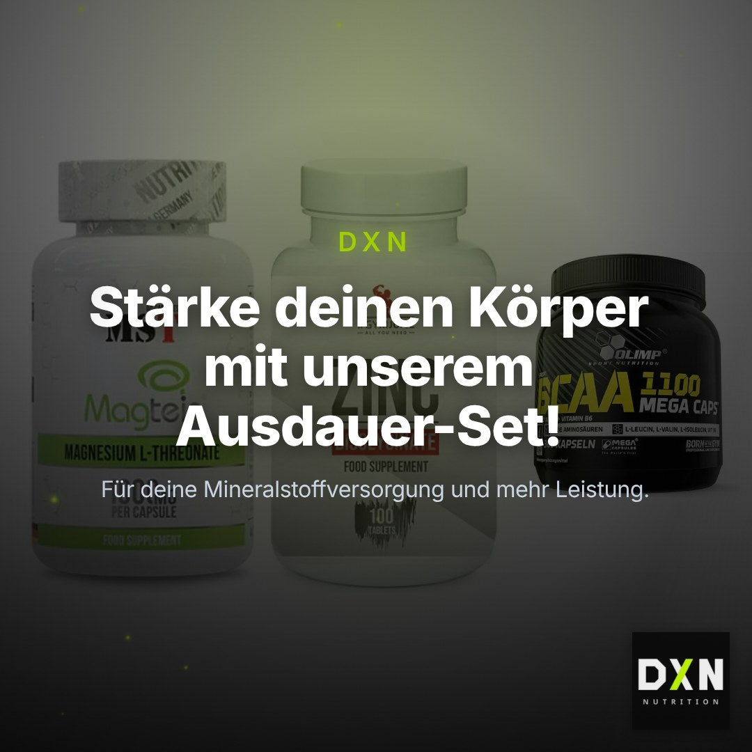 Ausdauer-Set: MST Magnesium + #GYMJUICE ZINC + Olimp BCAA Mega – Clean Showcase Plus