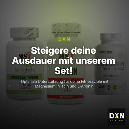 Ausdauer-Set: MST Magnesium + MST Niacin + ProFuel L-Argini – Clean Showcase Plus