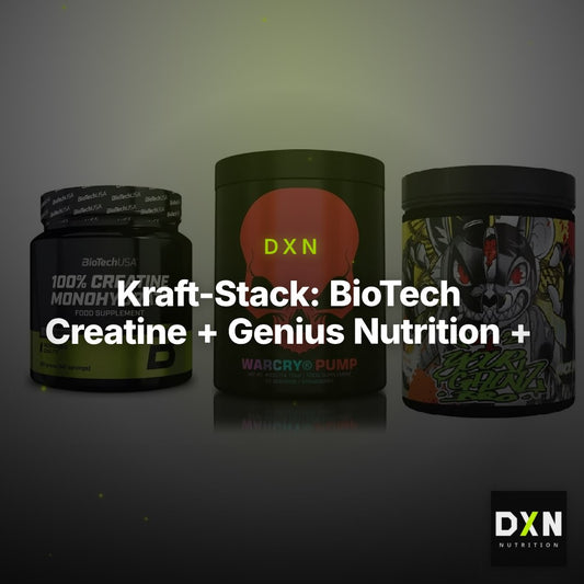 Kraft-Stack: BioTech Creatine + Genius Nutrition + BPS-Pharma EAA´s – Clean Showcase Plus
