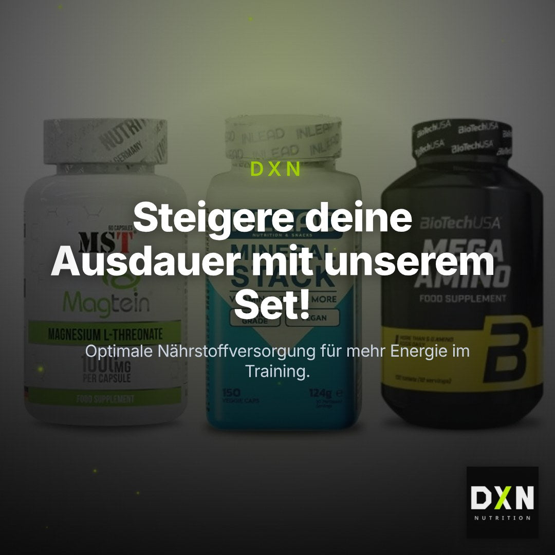 Ausdauer-Set: MST Magnesium + INLEAD Mineral + BioTech Mega – Clean Showcase Plus