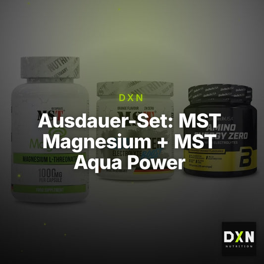 Ausdauer-Set: MST Magnesium + MST Aqua Power + BioTech Amino – Clean Showcase Plus