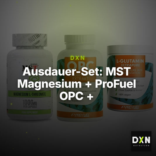 Ausdauer-Set: MST Magnesium + ProFuel OPC + ProFuel Glutamin – Clean Showcase Plus