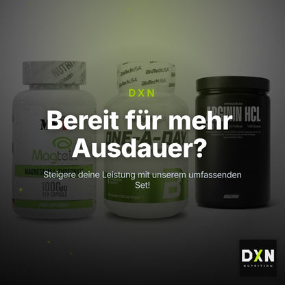 Ausdauer-Set: MST Magnesium + BioTech One A + Big Zone L-Argin – Clean Showcase Plus