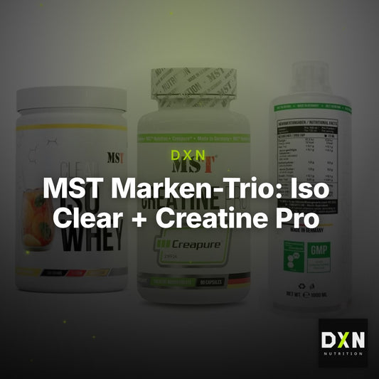 MST Marken-Trio: Iso Clear + Creatine Pro + L-Carnitine – Clean Showcase Plus