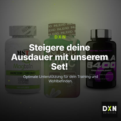Ausdauer-Set: MST Magnesium + INLEAD Zink + Scitec BCAA 6400 – Clean Showcase Plus