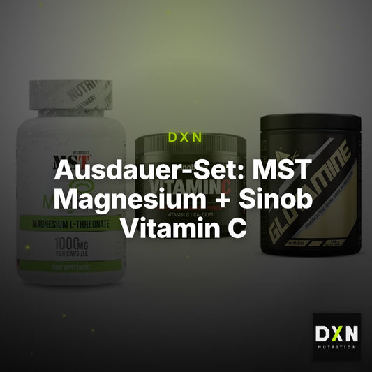 Ausdauer-Set: MST Magnesium + Sinob Vitamin C + Peak Glutamin – Clean Showcase Plus