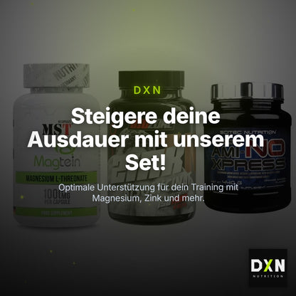 Ausdauer-Set: MST Magnesium + Big Zone Zink + Scitec Ami-NO – Clean Showcase Plus