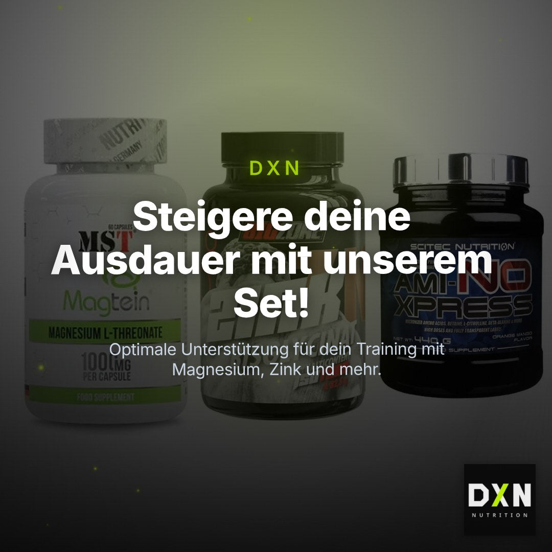 Ausdauer-Set: MST Magnesium + Big Zone Zink + Scitec Ami-NO – Clean Showcase Plus