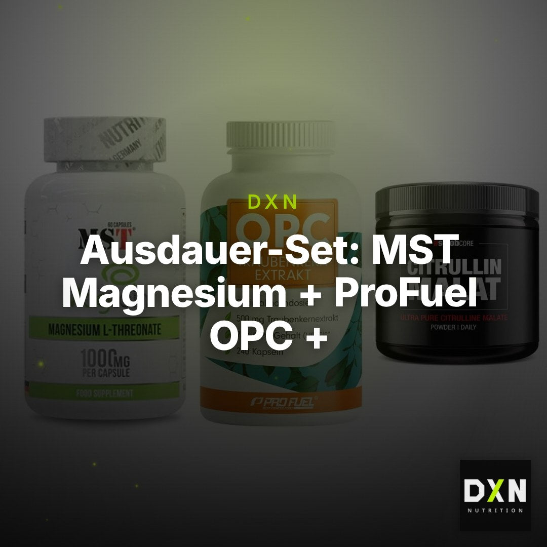Ausdauer-Set: MST Magnesium + ProFuel OPC + Sinob Core – Clean Showcase Plus