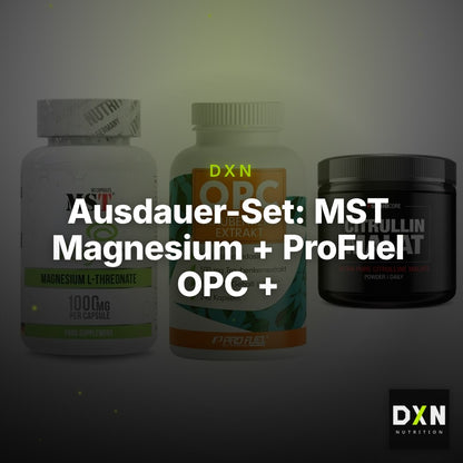 Ausdauer-Set: MST Magnesium + ProFuel OPC + Sinob Core – Clean Showcase Plus