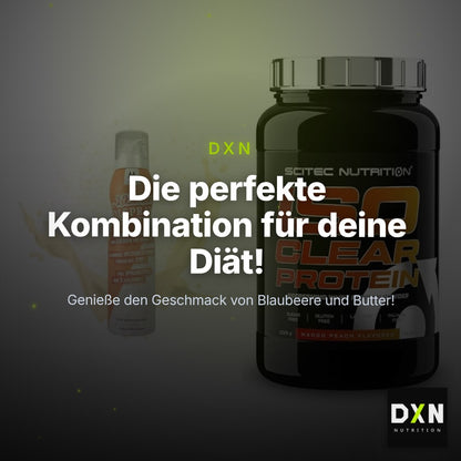 Diät-Duo: More Nutrition 2 Kalorien Ölspray + Scitec IsoClear Protein – Clean Showcase Plus