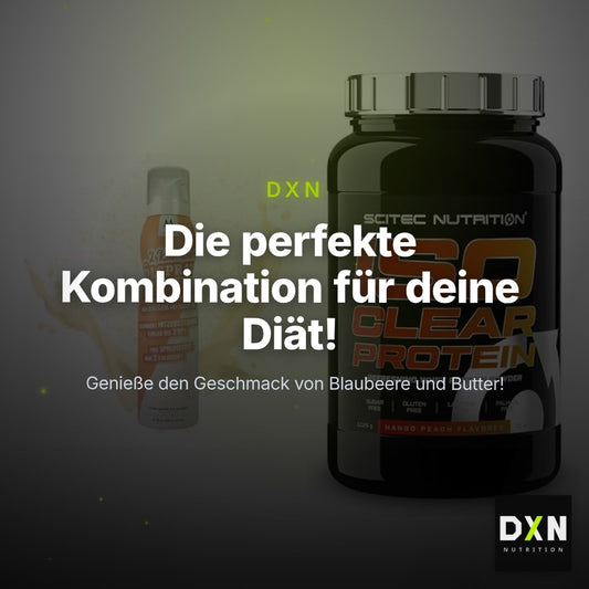 Diät-Duo: More Nutrition 2 Kalorien Ölspray + Scitec IsoClear Protein – Clean Showcase Plus