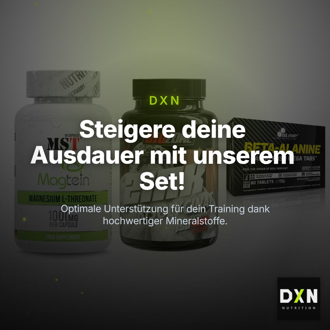Ausdauer-Set: MST Magnesium + Big Zone Zink + Olimp Beta-Alani – Clean Showcase Plus