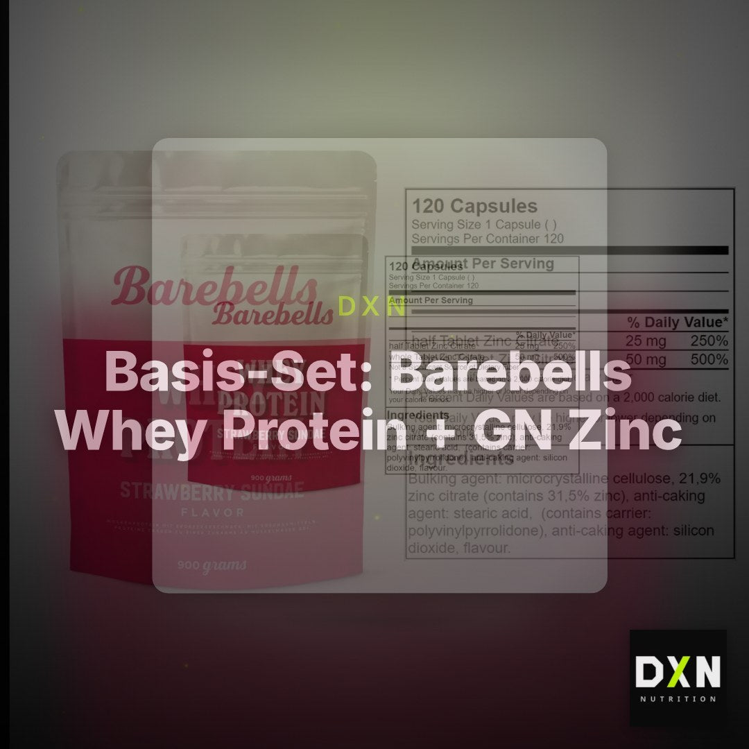 Basis-Set: Barebells Whey Protein + GN Zinc Citrate 120 Tabl. – Clean Showcase Plus