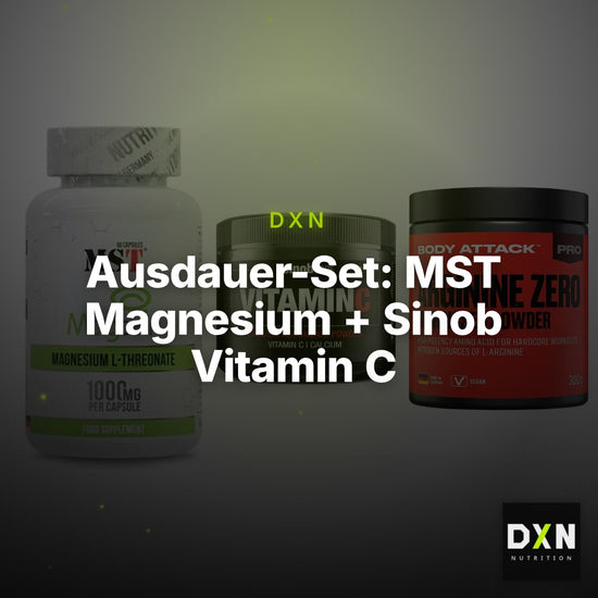 Ausdauer-Set: MST Magnesium + Sinob Vitamin C + Body Attack 100 – Clean Showcase Plus