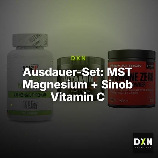 Ausdauer-Set: MST Magnesium + Sinob Vitamin C + Body Attack 100 – Clean Showcase Plus