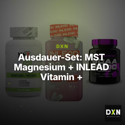 Ausdauer-Set: MST Magnesium + INLEAD Vitamin + Scitec BCAA 6400 – Clean Showcase Plus