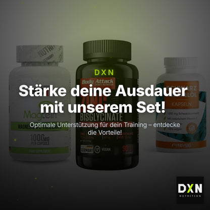 Ausdauer-Set: MST Magnesium + Body Attack Zink + ProFuel Schwarzk – Clean Showcase Plus