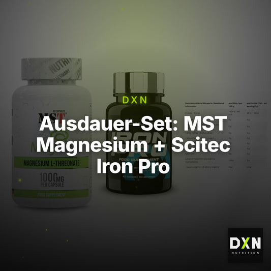 Ausdauer-Set: MST Magnesium + Scitec Iron Pro + INLEAD L-Arginin – Clean Showcase Plus