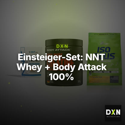 Einsteiger-Set: NNT Whey + Body Attack 100% + Olimp Iso Plus – Clean Showcase Plus