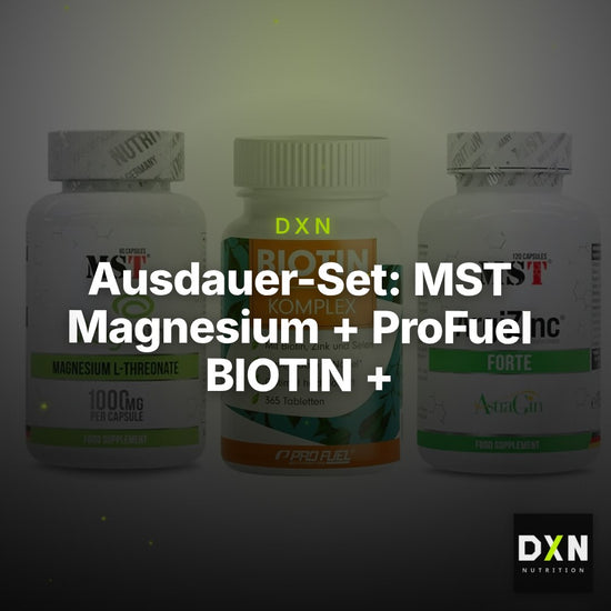 Ausdauer-Set: MST Magnesium + ProFuel BIOTIN + MST ArgiZinc – Clean Showcase Plus