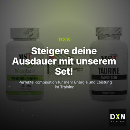 Ausdauer-Set: MST Magnesium + Olimp Vita-Min + MST Taurine – Clean Showcase Plus