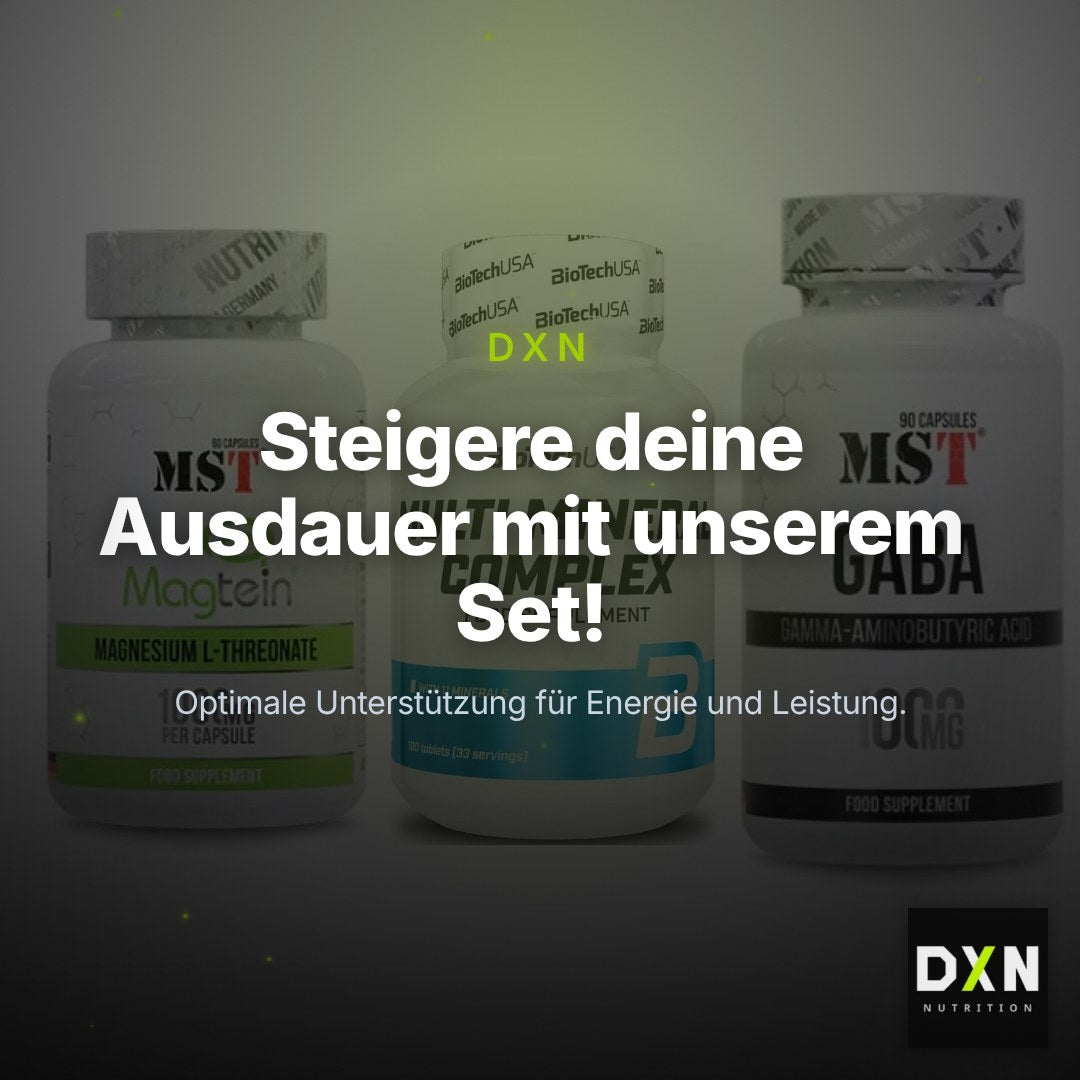 Ausdauer-Set: MST Magnesium + BioTech Multi + MST GABA 1000mg – Clean Showcase Plus