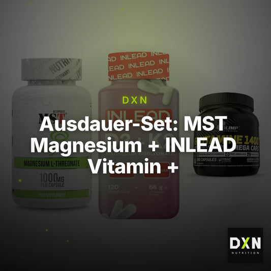 Ausdauer-Set: MST Magnesium + INLEAD Vitamin + Olimp L-Glutamin – Clean Showcase Plus