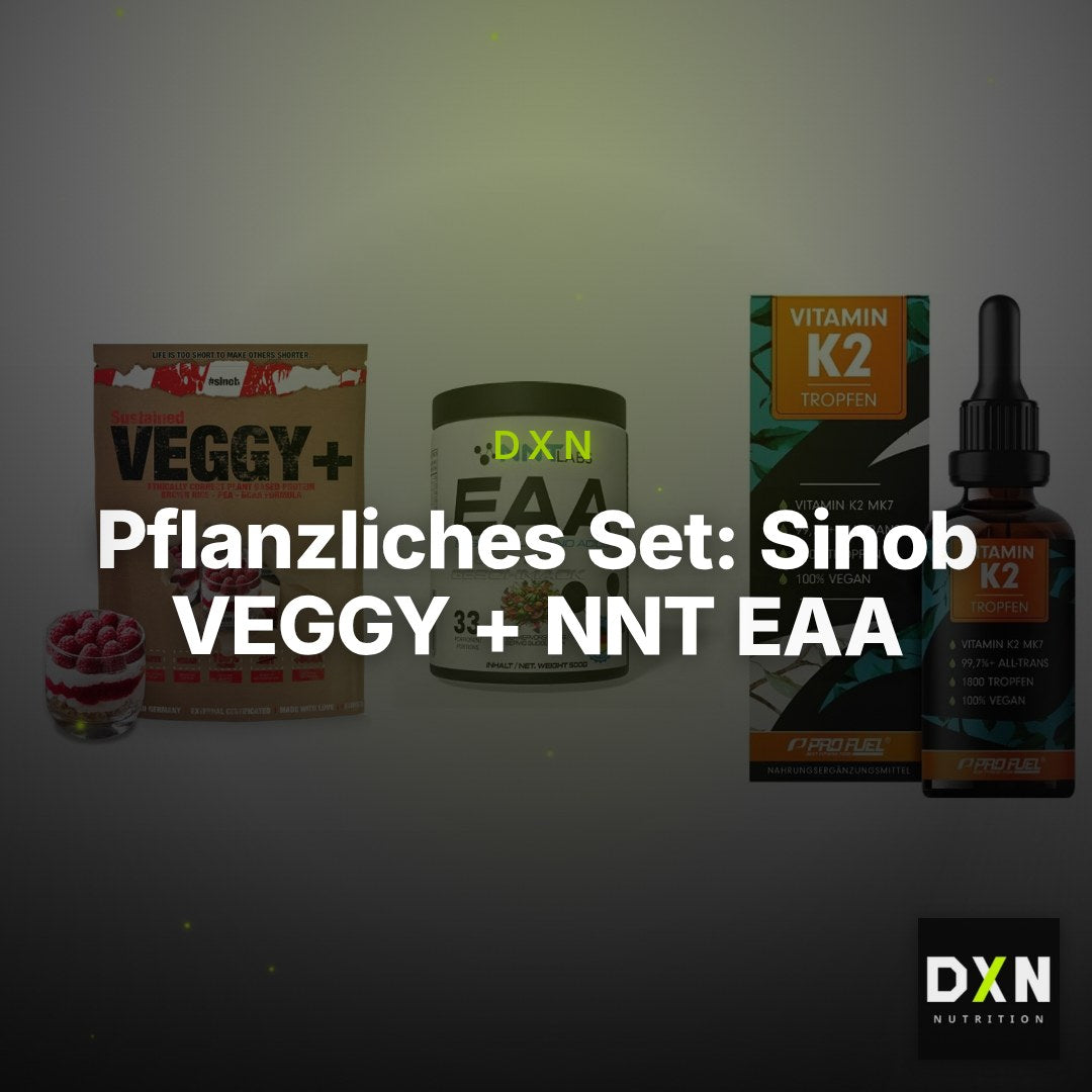 Pflanzliches Set: Sinob VEGGY + NNT EAA + ProFuel Vitamin – Clean Showcase Plus