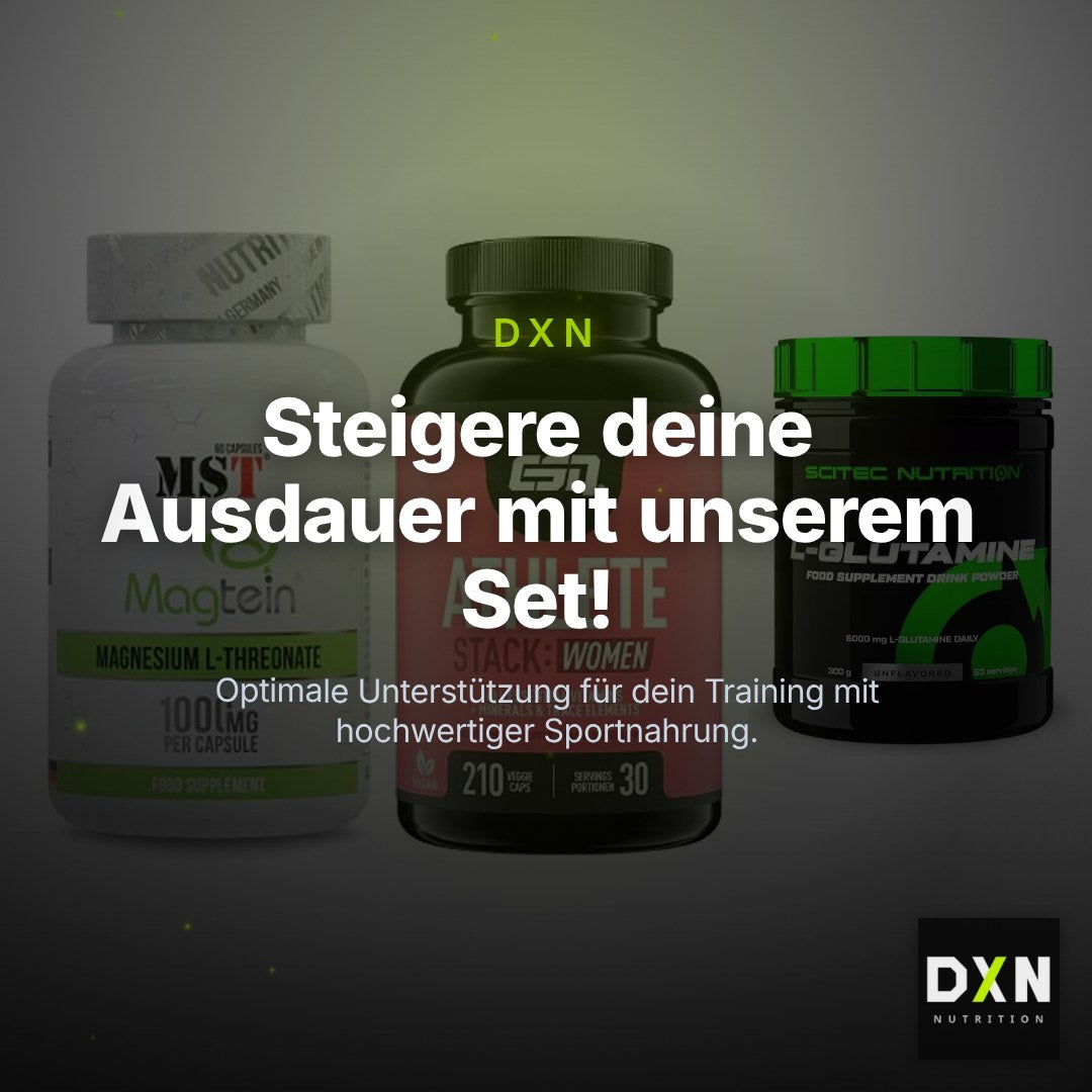 Ausdauer-Set: MST Magnesium + ESN Athlete + Scitec L-Glutami – Clean Showcase Plus