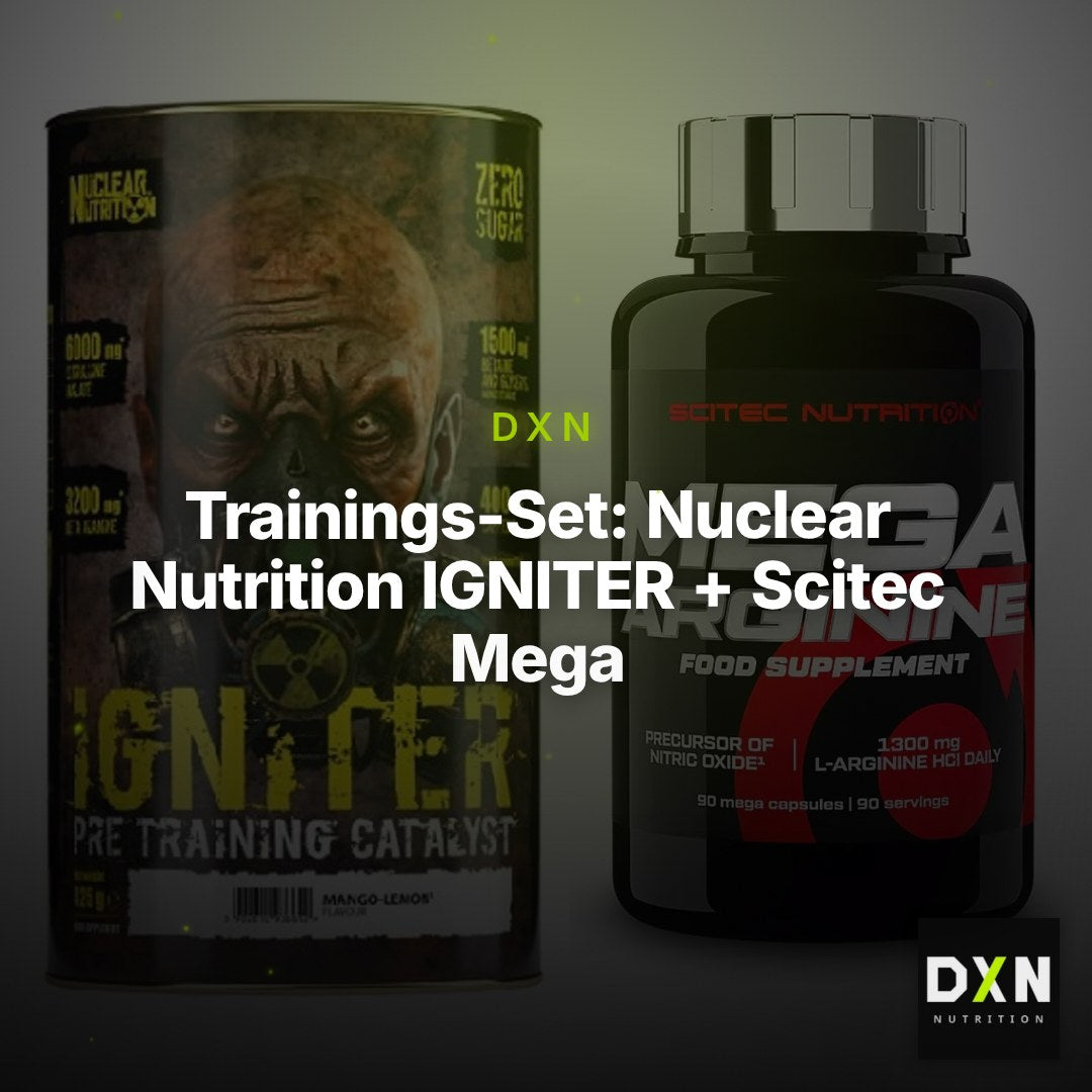 Trainings-Set: Nuclear Nutrition IGNITER + Scitec Mega Arginine – Clean Showcase Plus