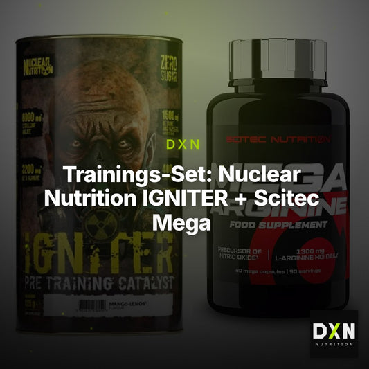 Trainings-Set: Nuclear Nutrition IGNITER + Scitec Mega Arginine – Clean Showcase Plus