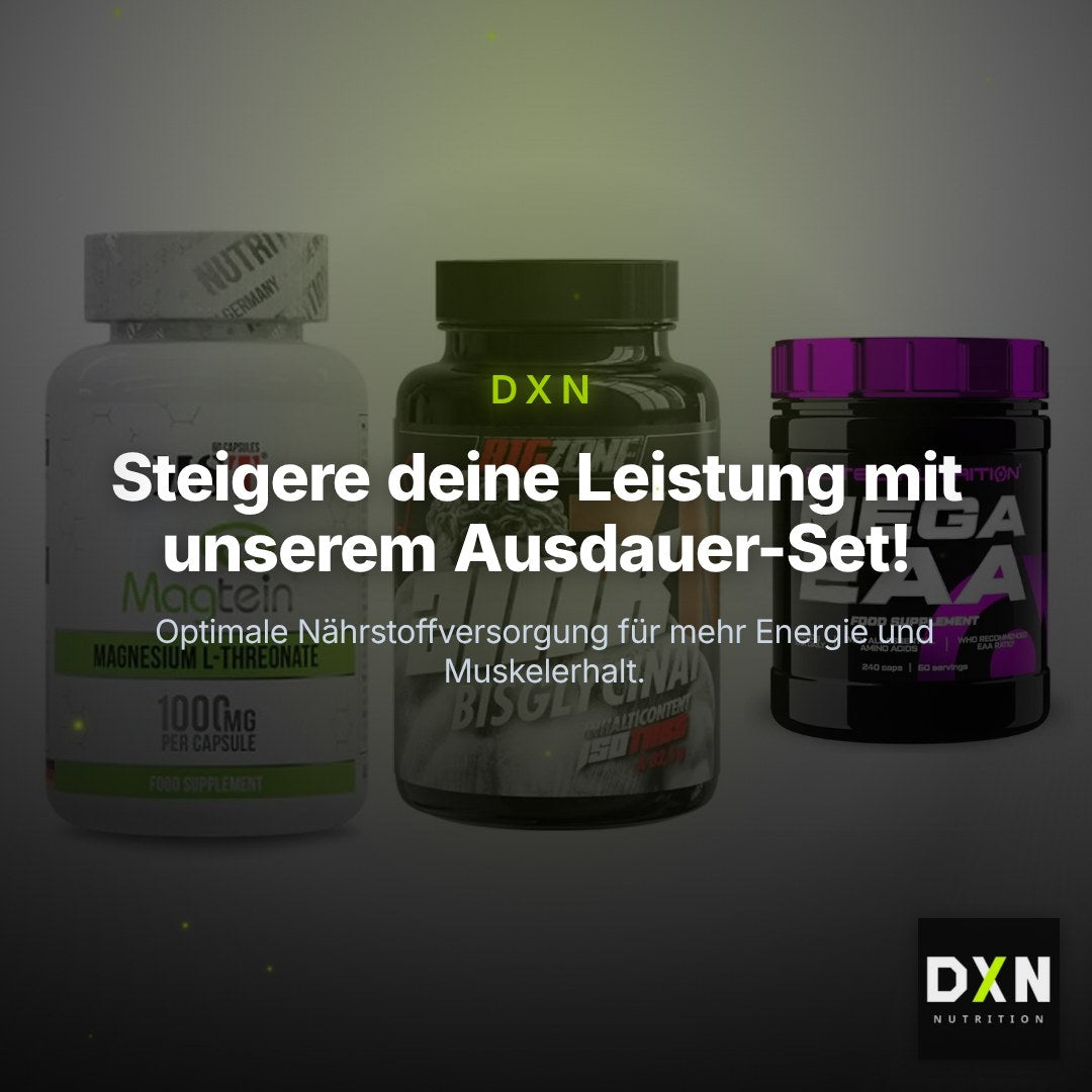 Ausdauer-Set: MST Magnesium + Big Zone Zink + Scitec Mega EAA – Clean Showcase Plus