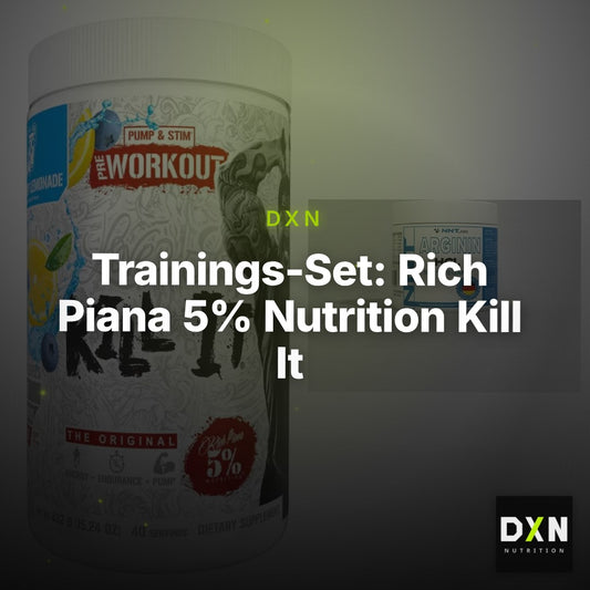 Trainings-Set: Rich Piana 5% Nutrition Kill It + NNT Arginin – Clean Showcase Plus