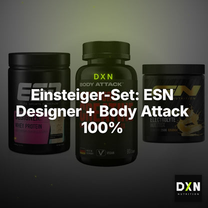 Einsteiger-Set: ESN Designer + Body Attack 100% + GN Base Powder – Clean Showcase Plus
