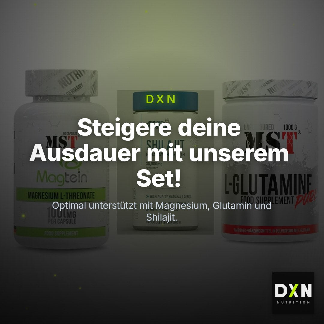 Ausdauer-Set: MST Magnesium + Applied Nutritio + MST Glutamine – Clean Showcase Plus